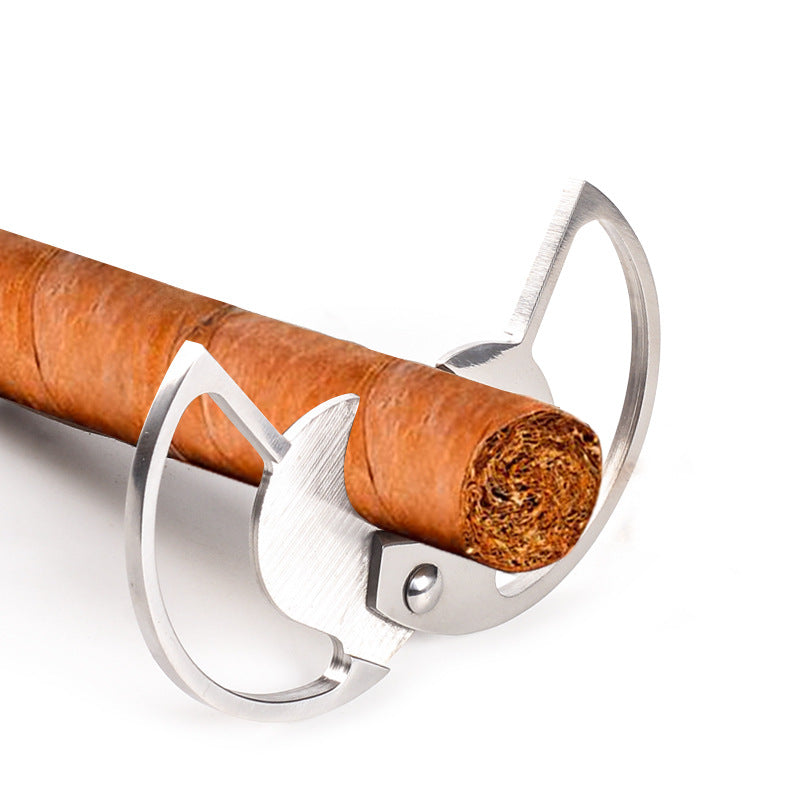 Cigar Scissors Double-Edged Cigar Cutters Round Cigar Cutter