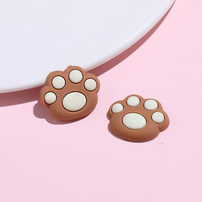 Cartoon Bear Paw Handmade Resin Soft Ceramic Accessories