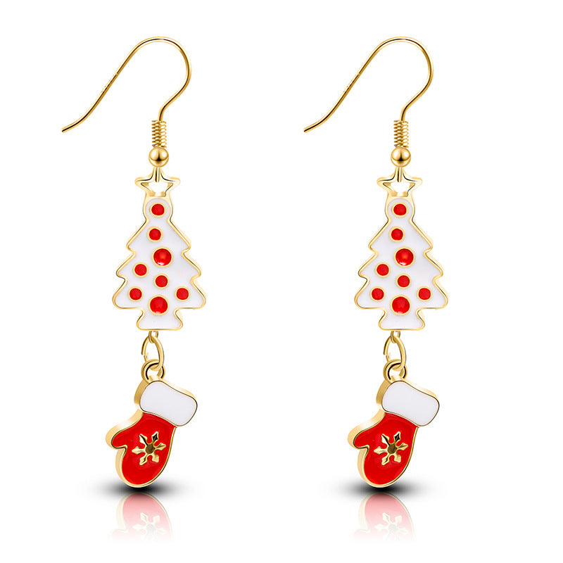 European And American New Jewelry Creative Personality Christmas Eve Christmas Earrings