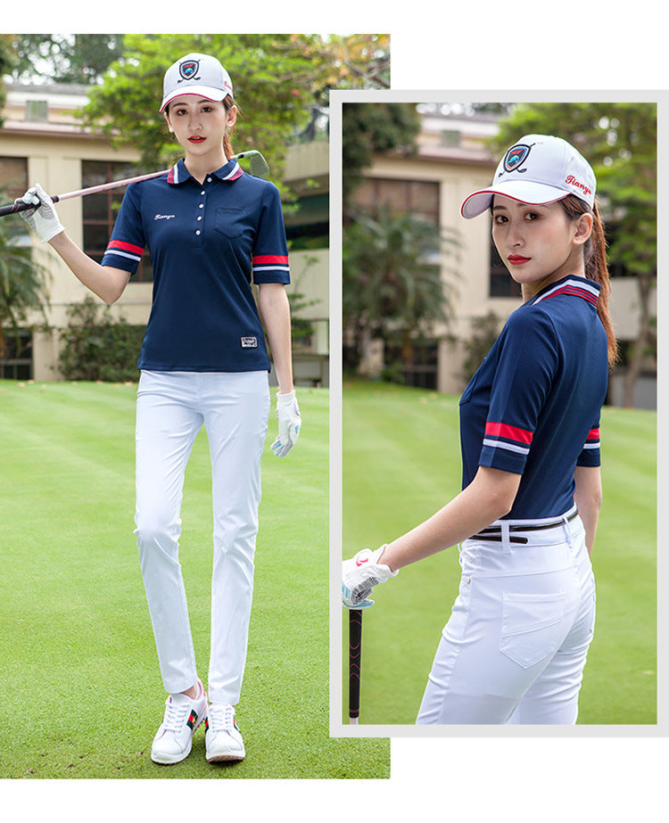 New Golf Apparel Ladies Short Sleeve Sports T-shirt