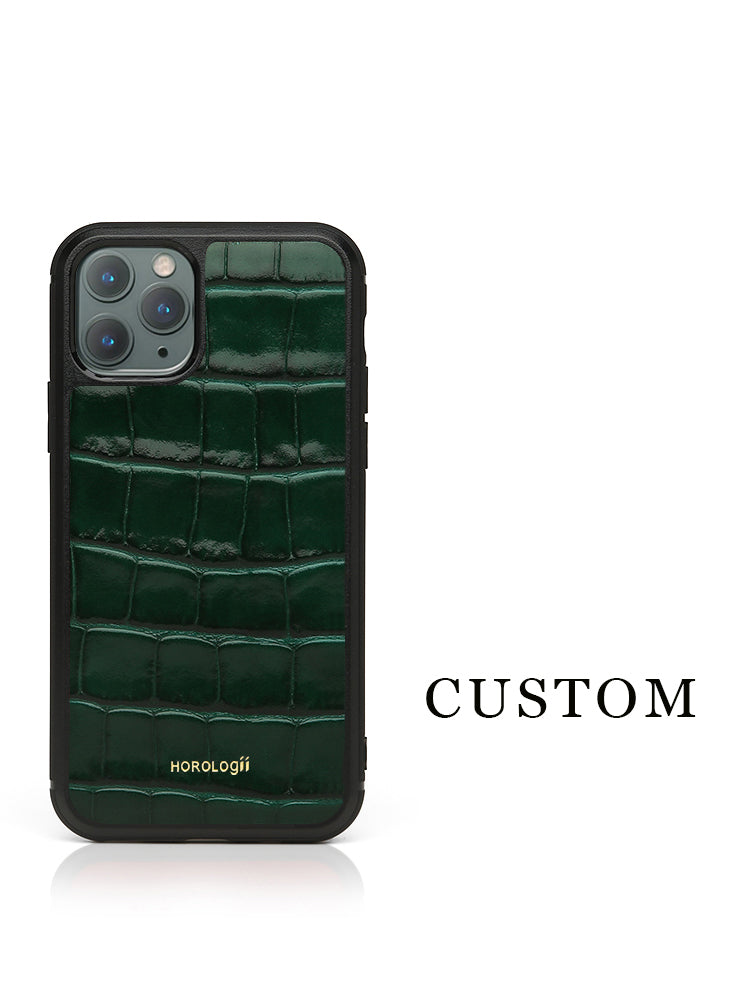 Compatible with Apple, Compatible with Apple , Unique Alligator Grain Leather Case for Iphone
