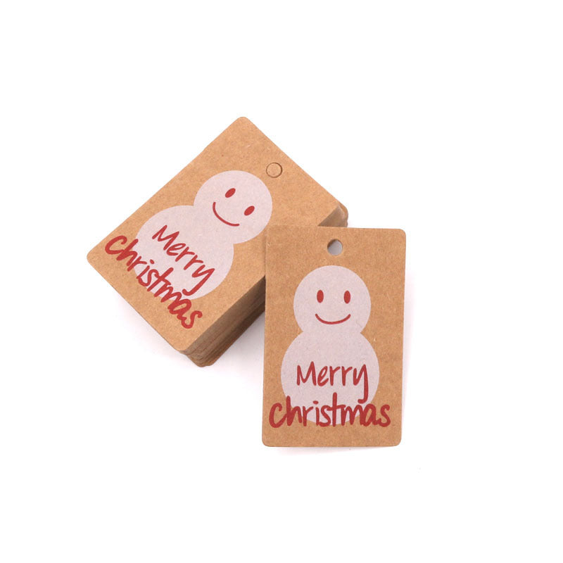 Christmas Tag Holiday Decoration Kraft Paper