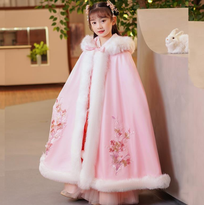 Girls' Thickened Han Suit Autumn And Winter Ancient New Year Dress