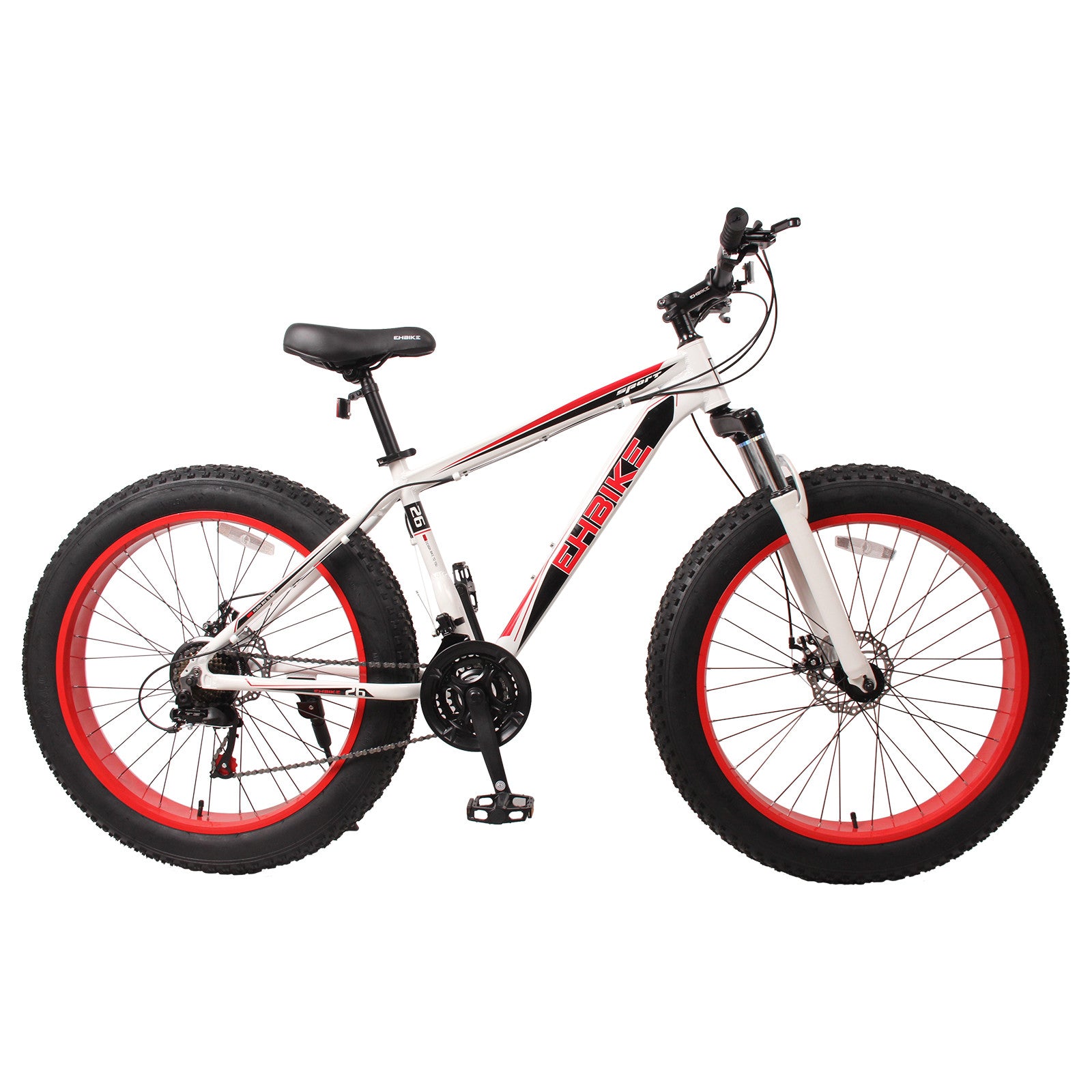 Fat Tire Mountain Bike,26-Inch Wheels,21-Speed,Aluminum Alloy