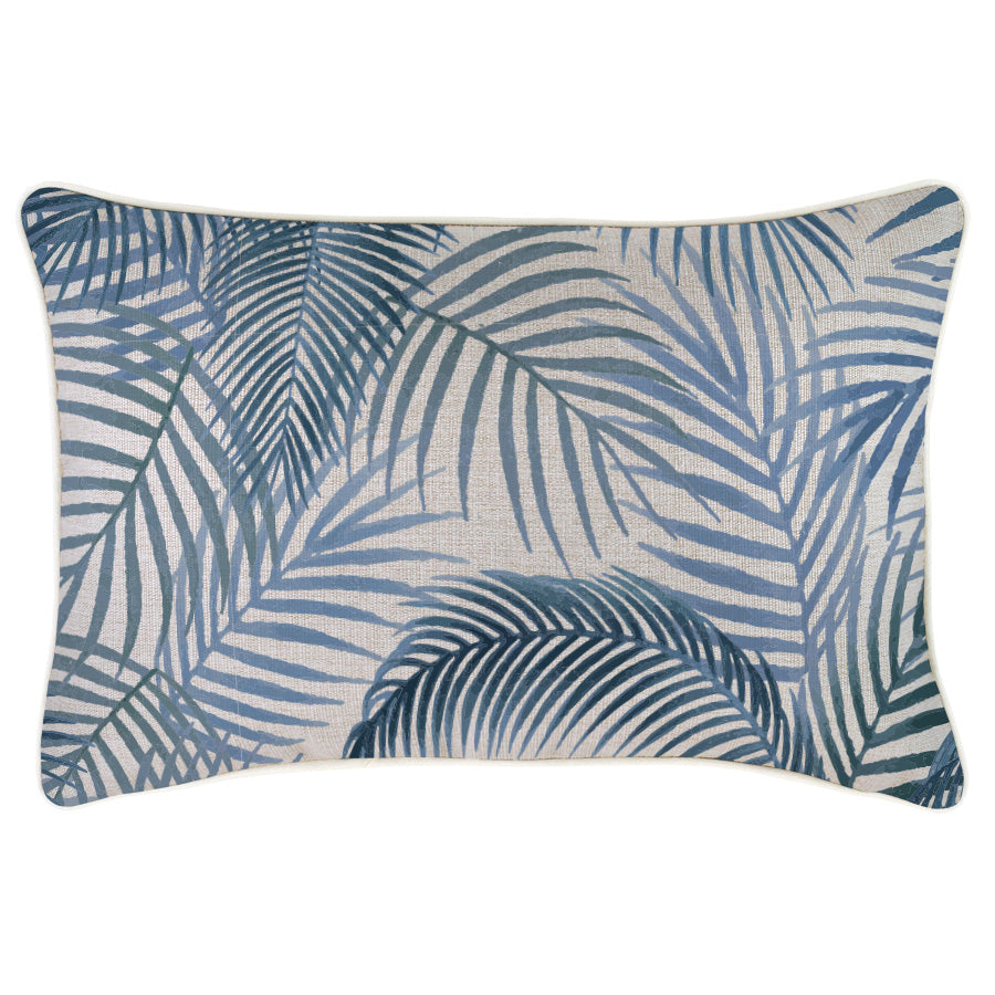 Cushion Cover-With Piping-Seminyak Blue-35cm x 50cm