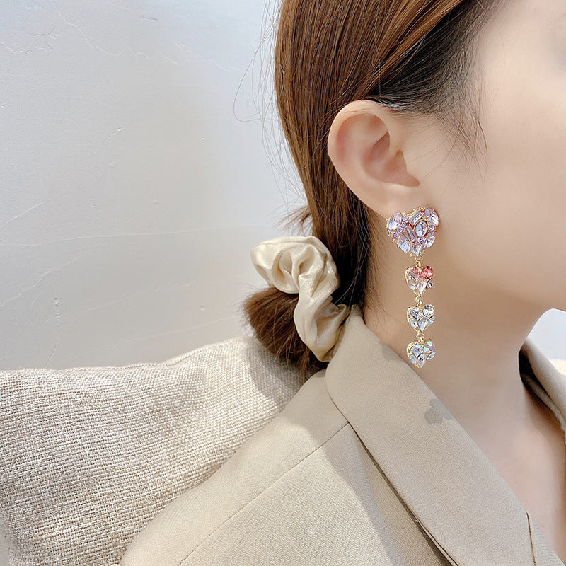 Light Luxury And Cold Air Tassel Earrings