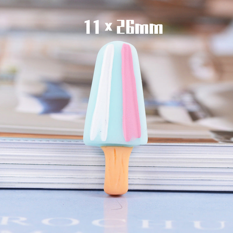 Resin Painted Ice Cream Jewelry Accessories