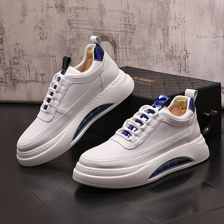 Fashion Trendy Men's Casual Shoes With White Thick Sole