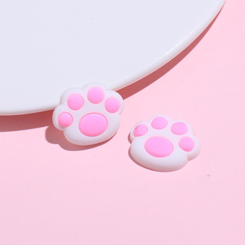 Cartoon Bear Paw Handmade Resin Soft Ceramic Accessories