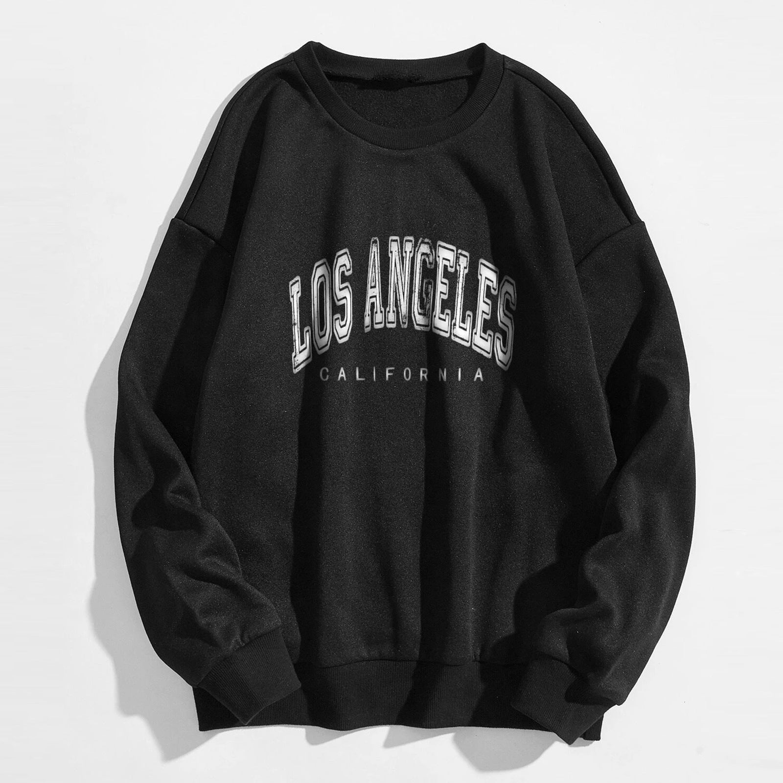 Mia - Flock Lined Sweatshirt With Los Angeles Print