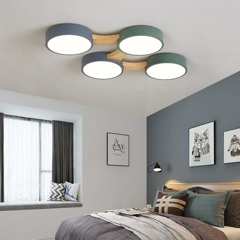 Simple Living Room Bedroom Nordic Led Ceiling Lamp