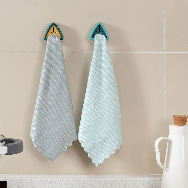 Kitchen Creative Towel Rack Free Perforated Storage Hook